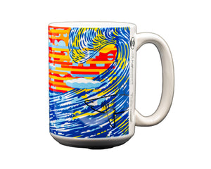 BIG WAVE & SEAGULLS MUG