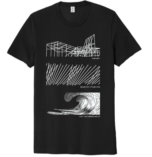 The Art and Architecture of Cabrillo Marine Aquarium T Shirt black