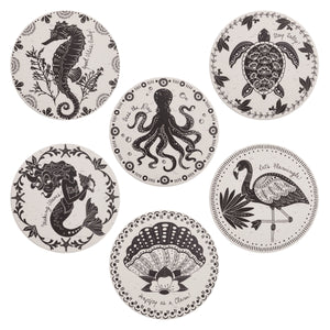 BOHO COASTERS COASTAL S/6 (S24)