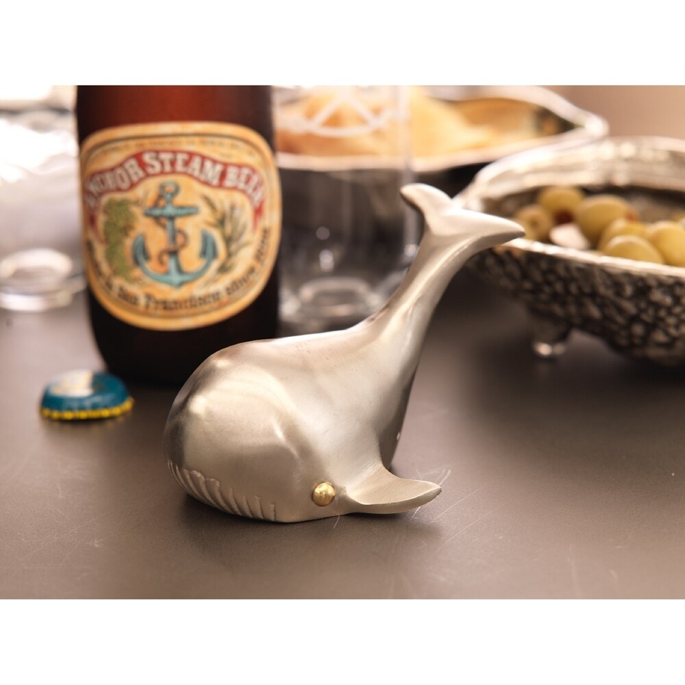 Orca Whale Pewter Bottle Opener