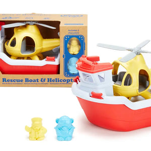 RESCUE BOAT & HELICOPTER