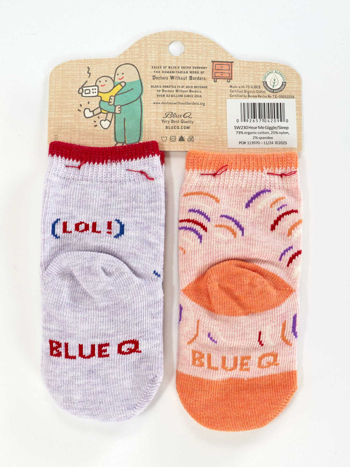 HEAR ME GIGGLE BABY SOCKS