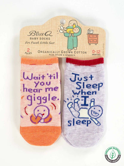HEAR ME GIGGLE BABY SOCKS