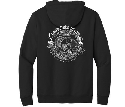 CMA black Hoodie circle of fish