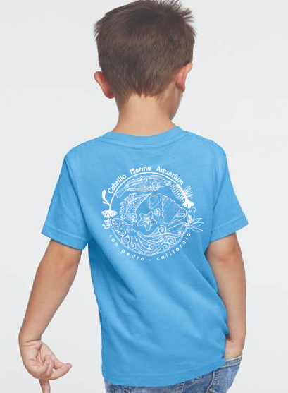 CMA Toddler Shirt Circle of Fish Aqua