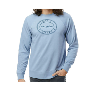MISTY BLUE OVAL SP CREWNECK