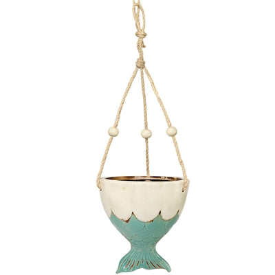 Mermaid Tail Hanging Planter