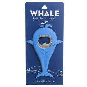 BLUE SILICONE WHALE BOTTLE OPENER