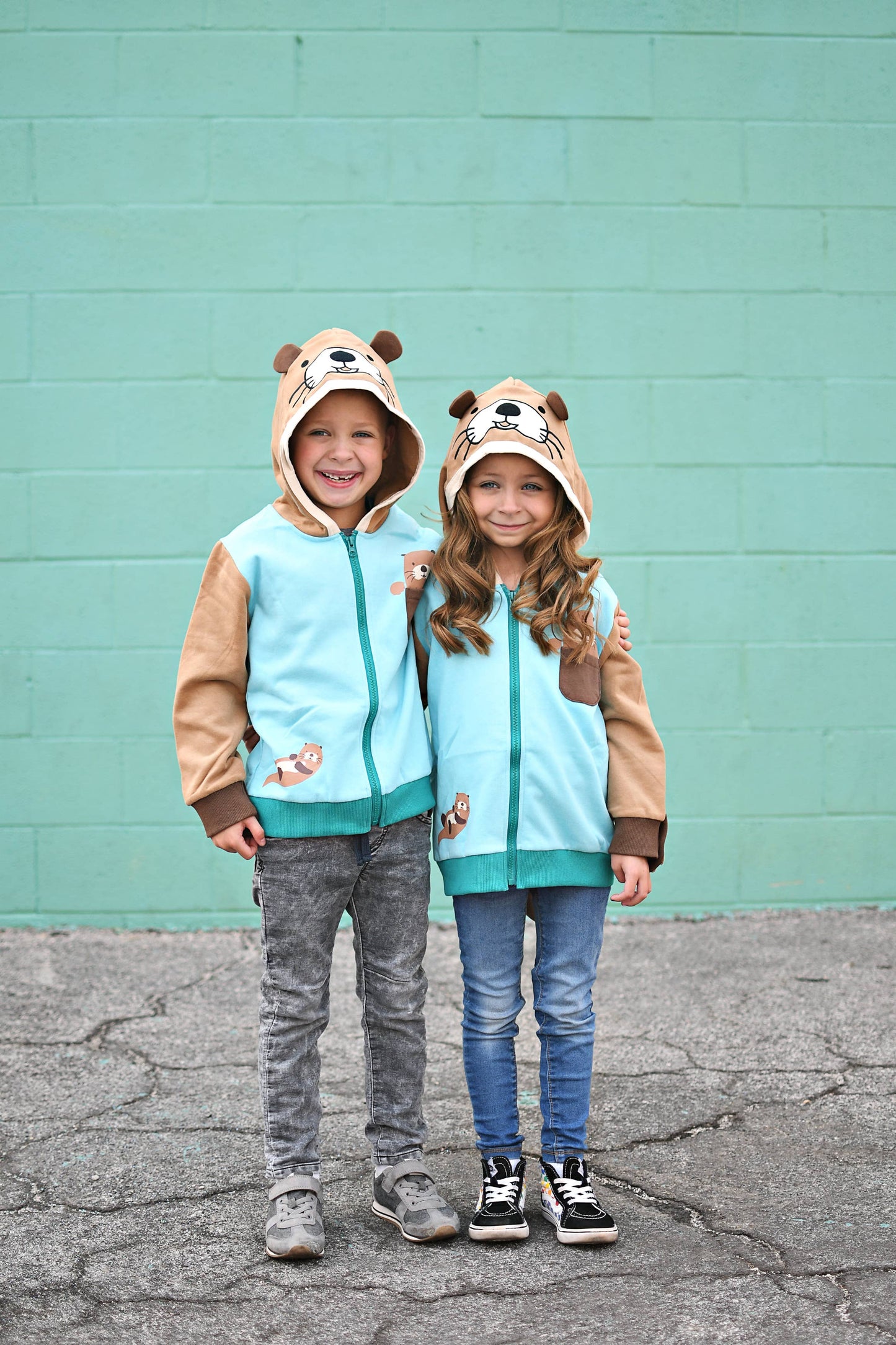 Otter 3D Hoodie - Kids & Toddler Sea and River