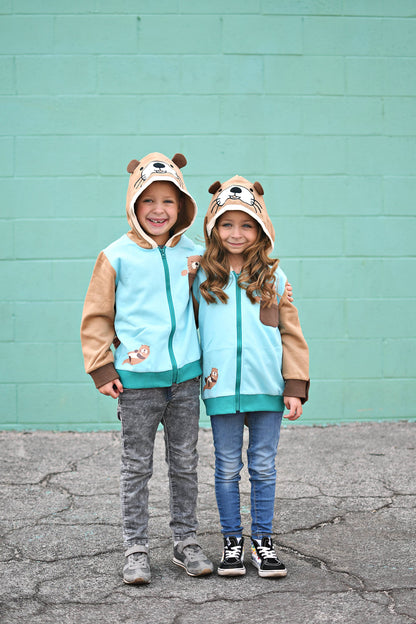 Otter 3D Hoodie - Kids & Toddler Sea and River