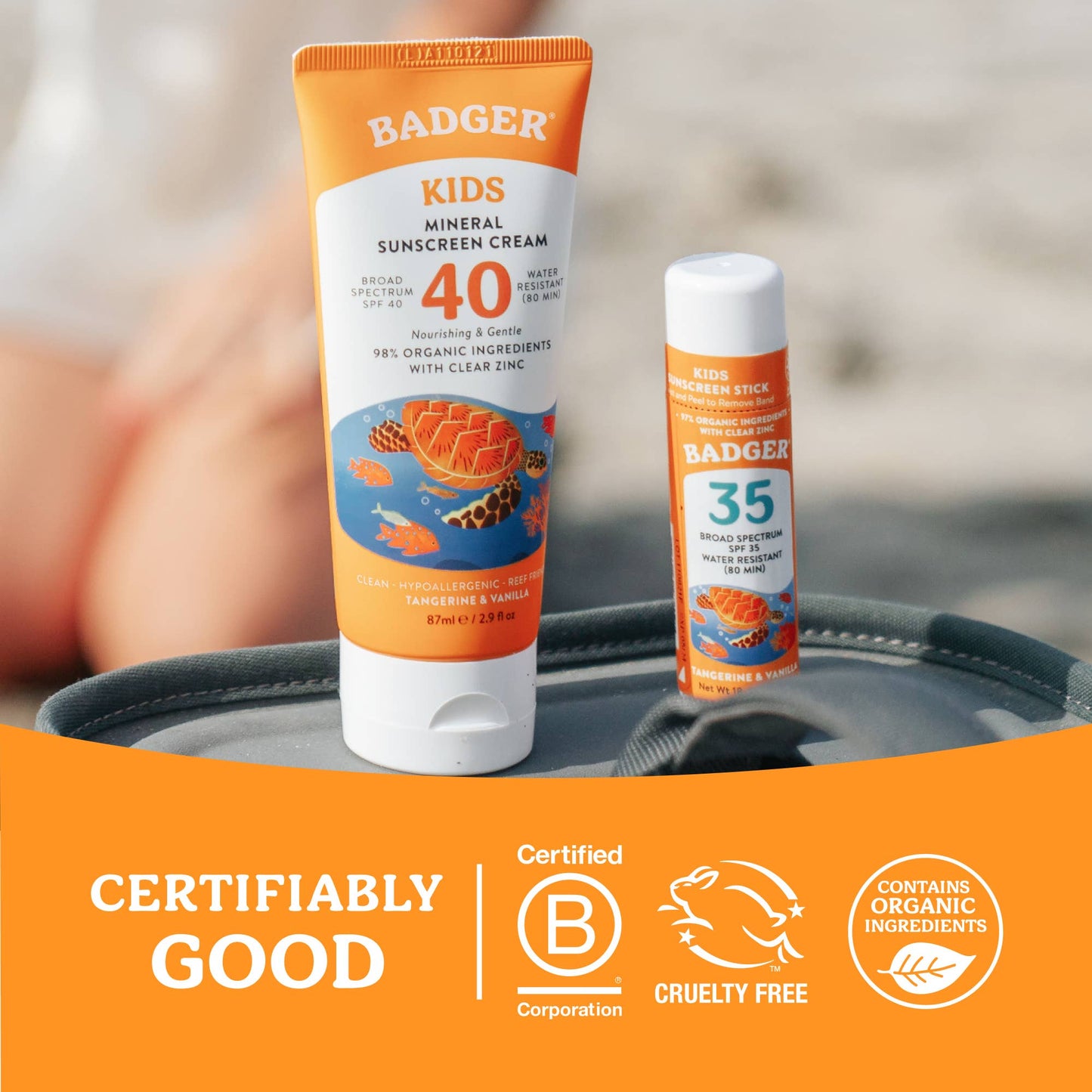 Kids Mineral Sunscreen Face Stick SPF 35 - 12ct Display