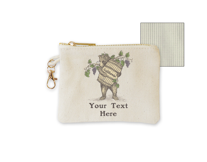 Customizable Coin Purse with clasp