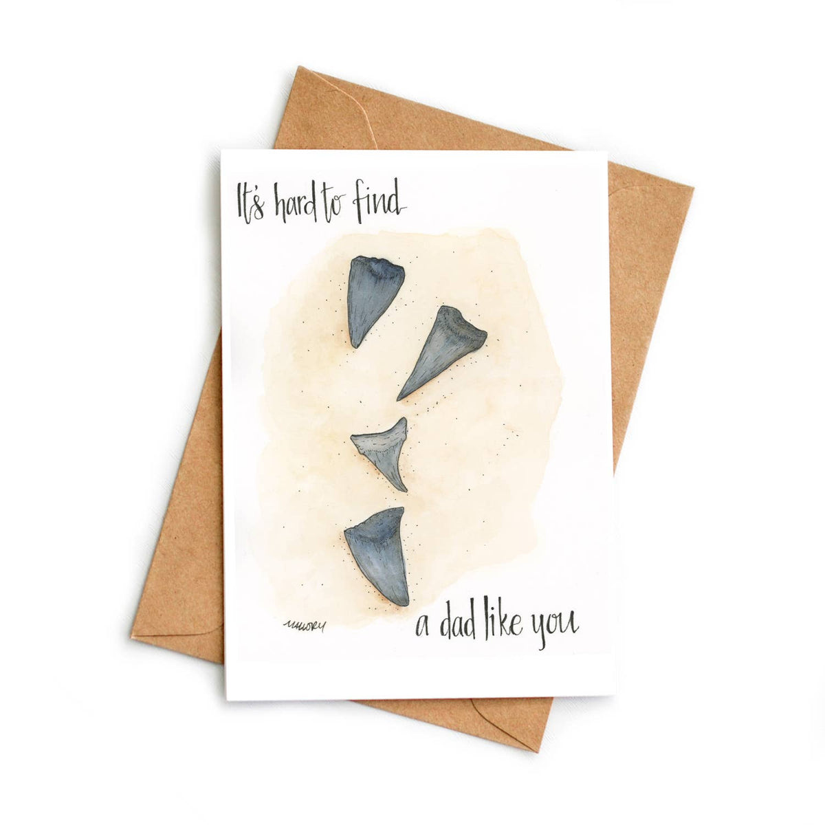 A Dad Like You Shark Tooth Father's Day Card