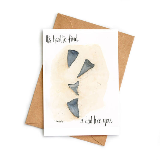 A Dad Like You Shark Tooth Father's Day Card