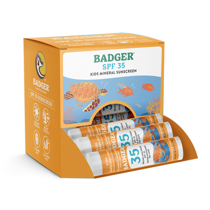 Kids Mineral Sunscreen Face Stick SPF 35 - 12ct Display