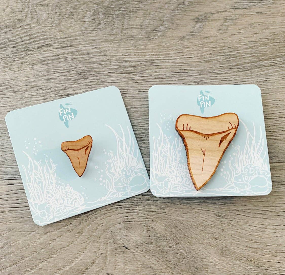 Shark Tooth Eco-friendly Wood Pin