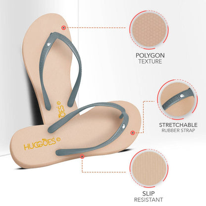 Huggoes - Misty Women's Natural Rubber Flip-Flops