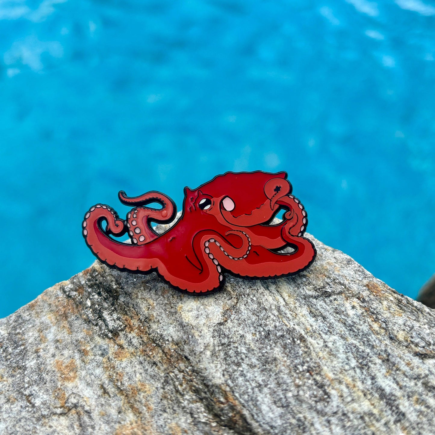 Giant Pacific Octopus enamel pin • Patreon design