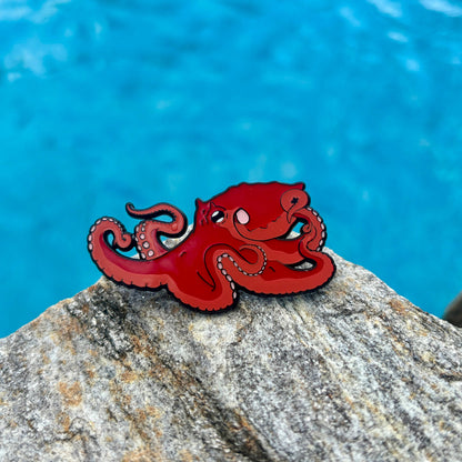 Giant Pacific Octopus enamel pin • Patreon design