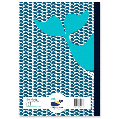 Whale Recycled paper A5 notebook