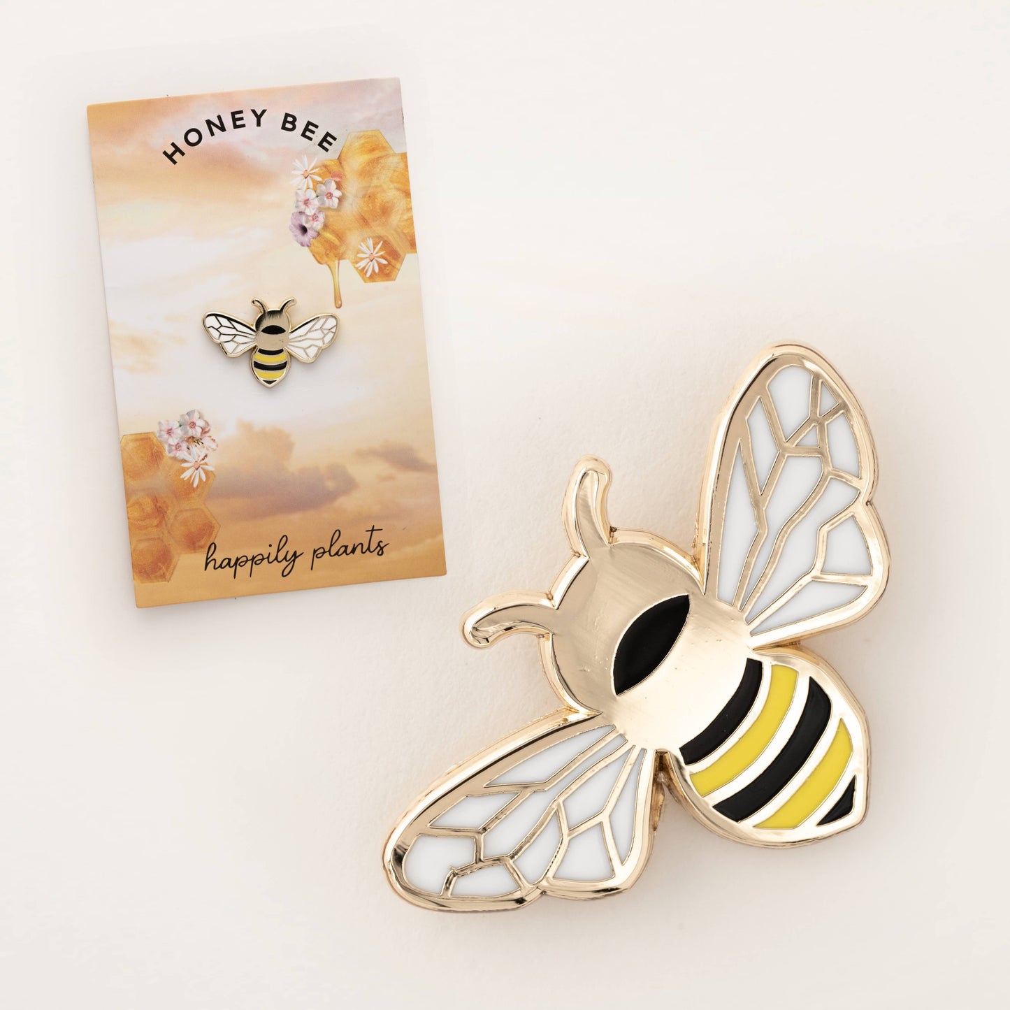 Queen Honey Bee Lapel Pin, Flower Garden Gifts