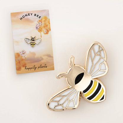Queen Honey Bee Lapel Pin, Flower Garden Gifts