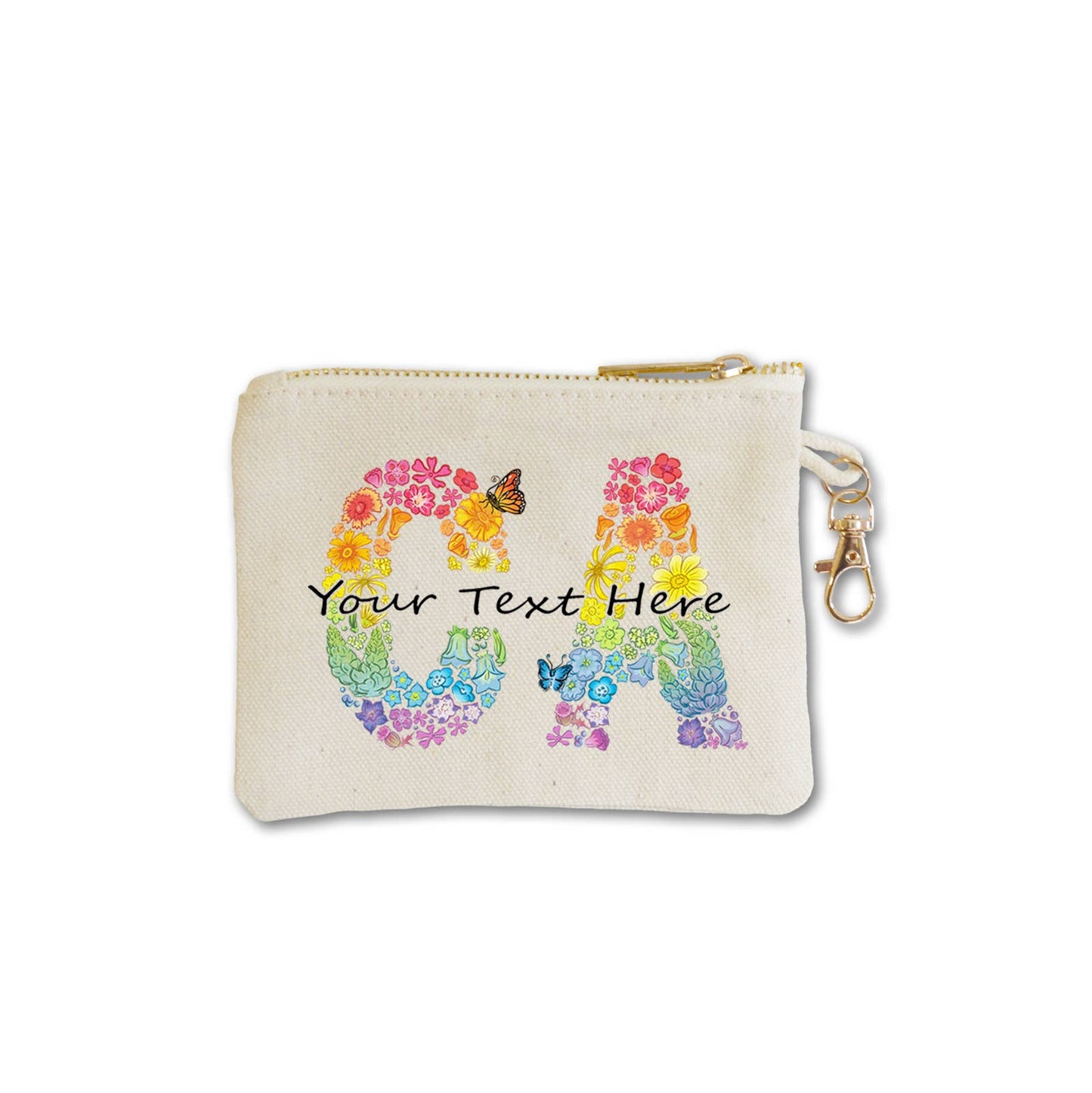 Customizable Coin Purse with clasp