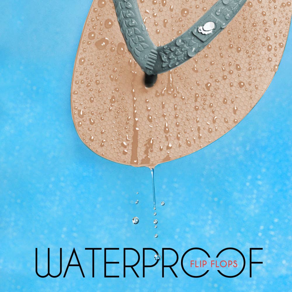 Huggoes - Misty Women's Natural Rubber Flip-Flops