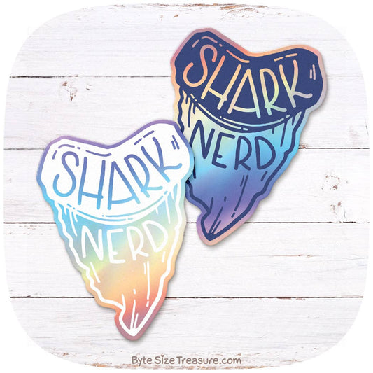 Shark Tooth Holographic Sticker