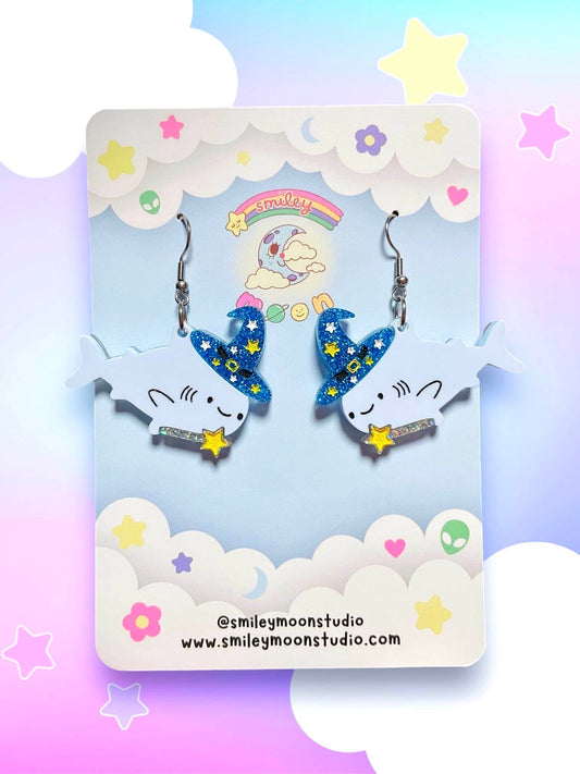 Wizard Shark Earrings