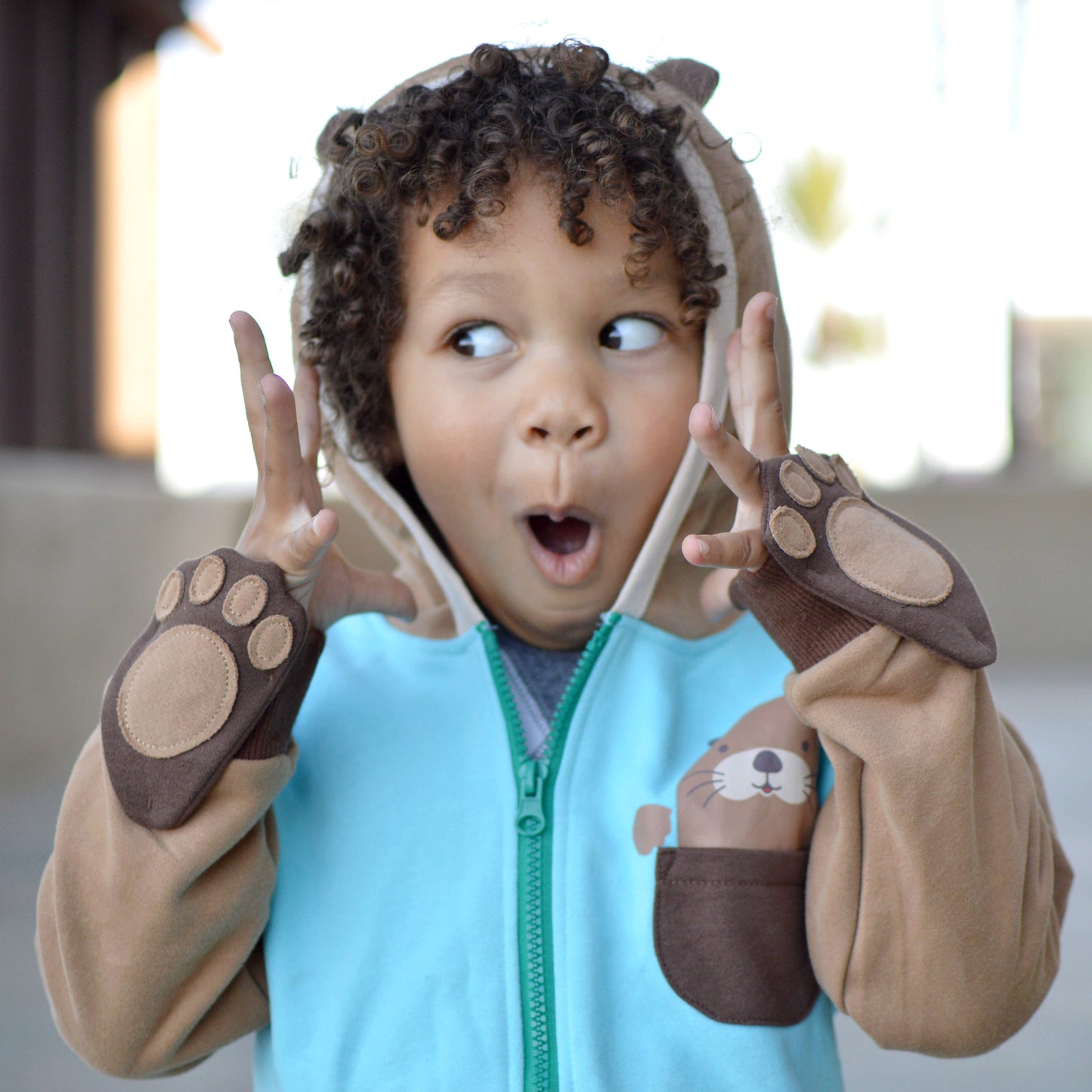 Otter 3D Hoodie - Kids & Toddler Sea and River