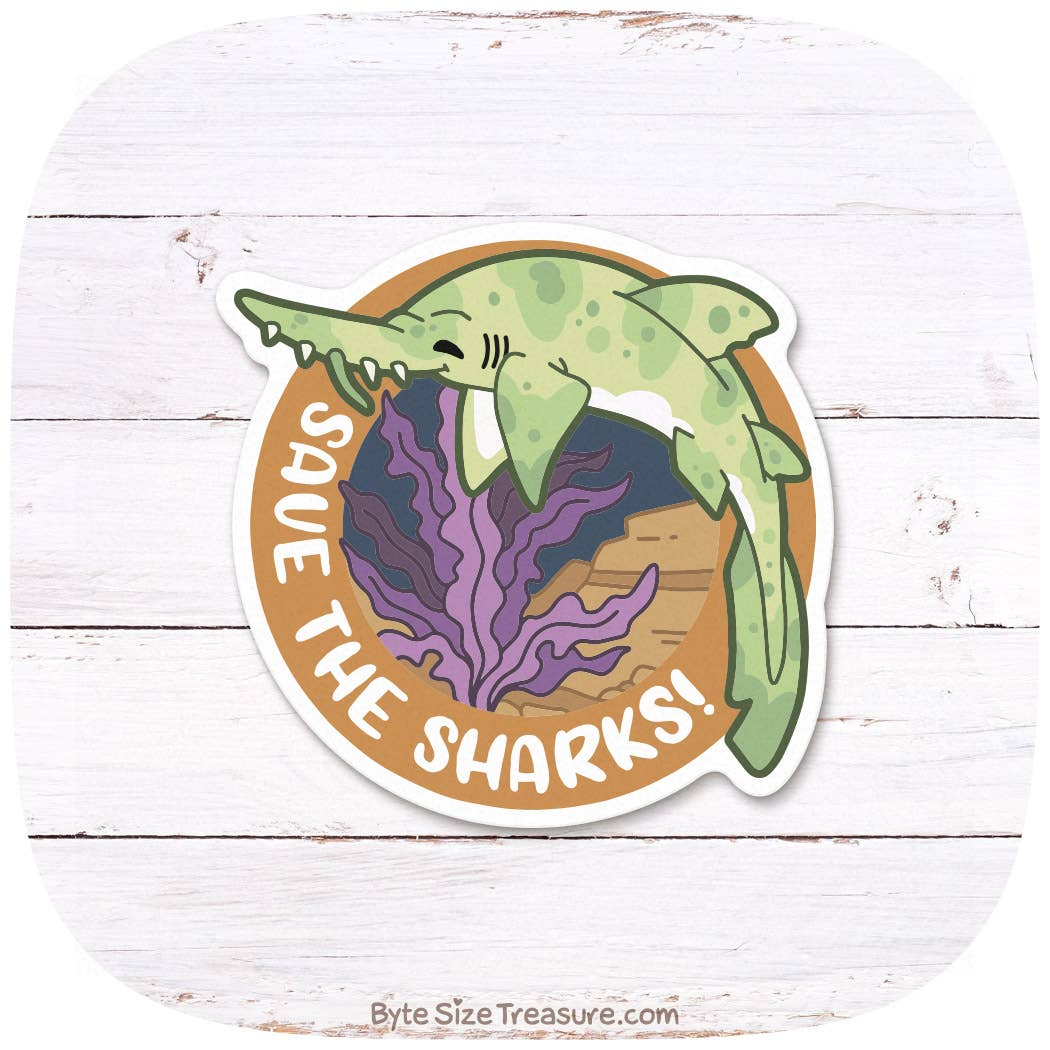 Saw Shark Vinyl Sticker