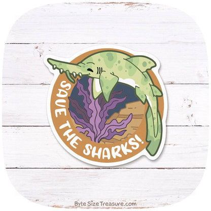 Saw Shark Vinyl Sticker