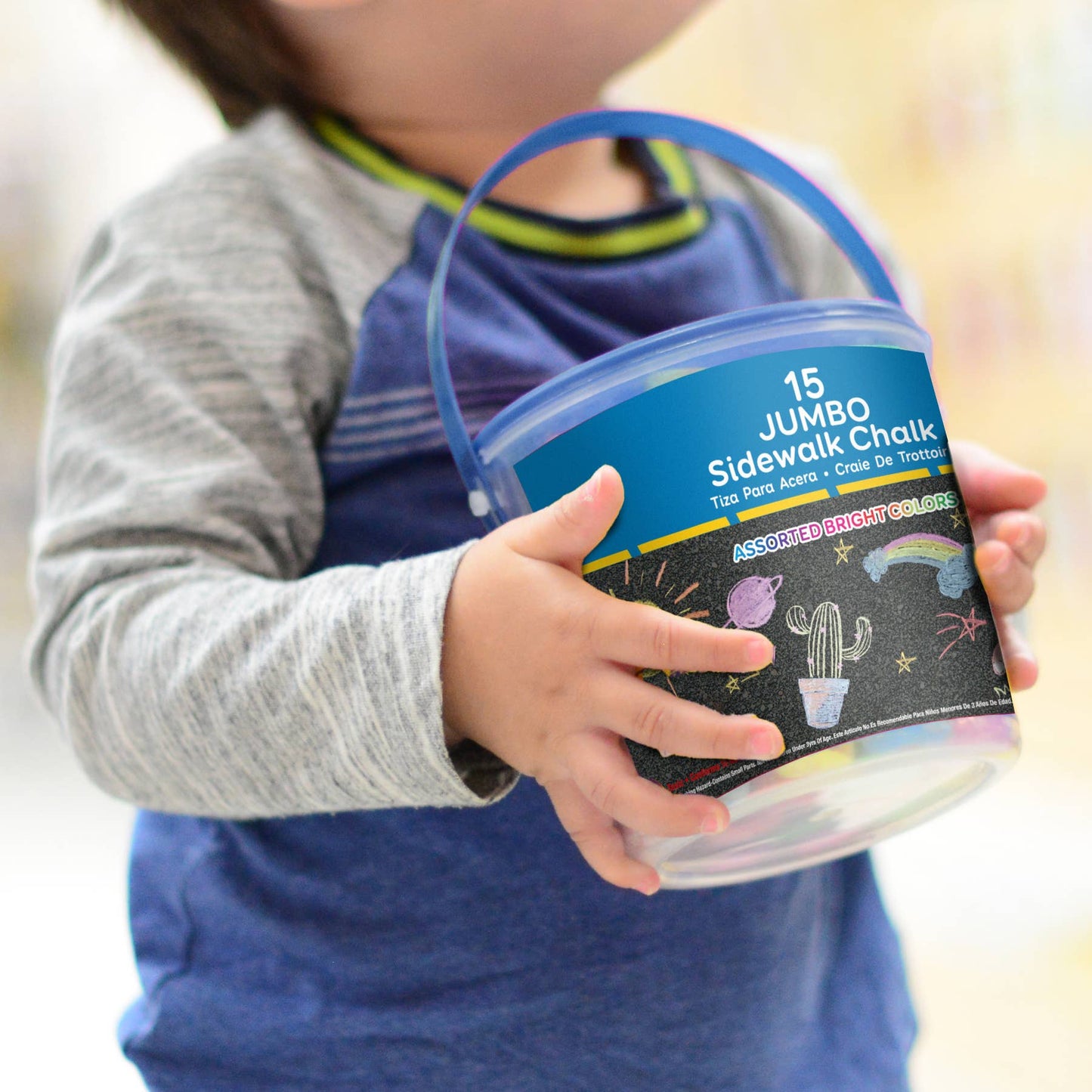 Jumbo Sidewalk Chalk, 15 Count Bucket