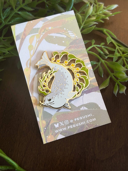 Seal Enamel Pin - Kelp Forest Friends