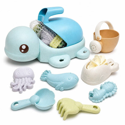 Turtle Wheat Straw Beach Toy Set