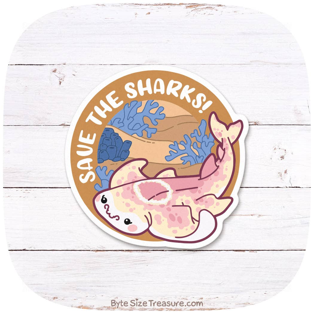 Angel Shark Vinyl Sticker