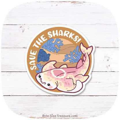 Angel Shark Vinyl Sticker