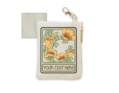 Customizable Coin Purse with clasp