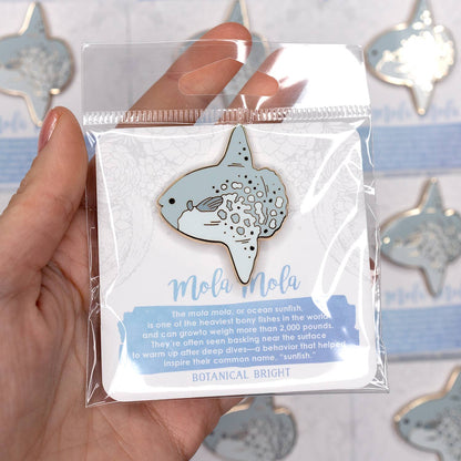 Mola Mola Sunfish Enamel Pin