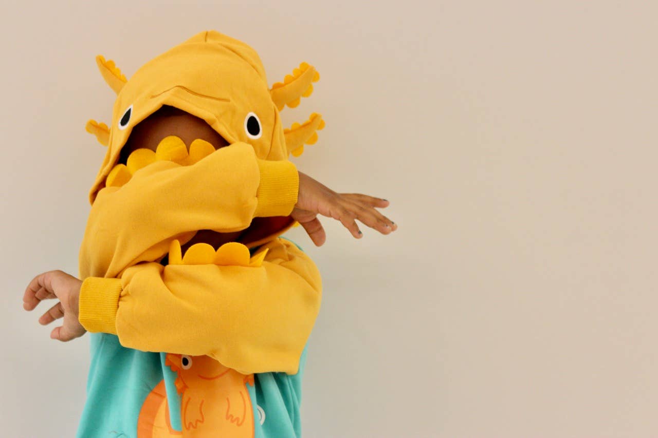 Axolotl Toddler and Kids 3D Hoodie