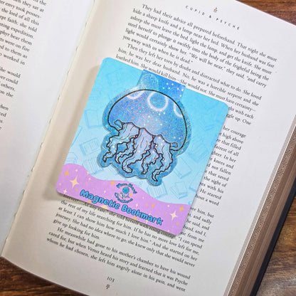 Moon Jellyfish Magnetic Bookmarks | Book Lover Page Marker
