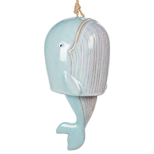 Large Whale Wind Chime-Blue-10.5"H