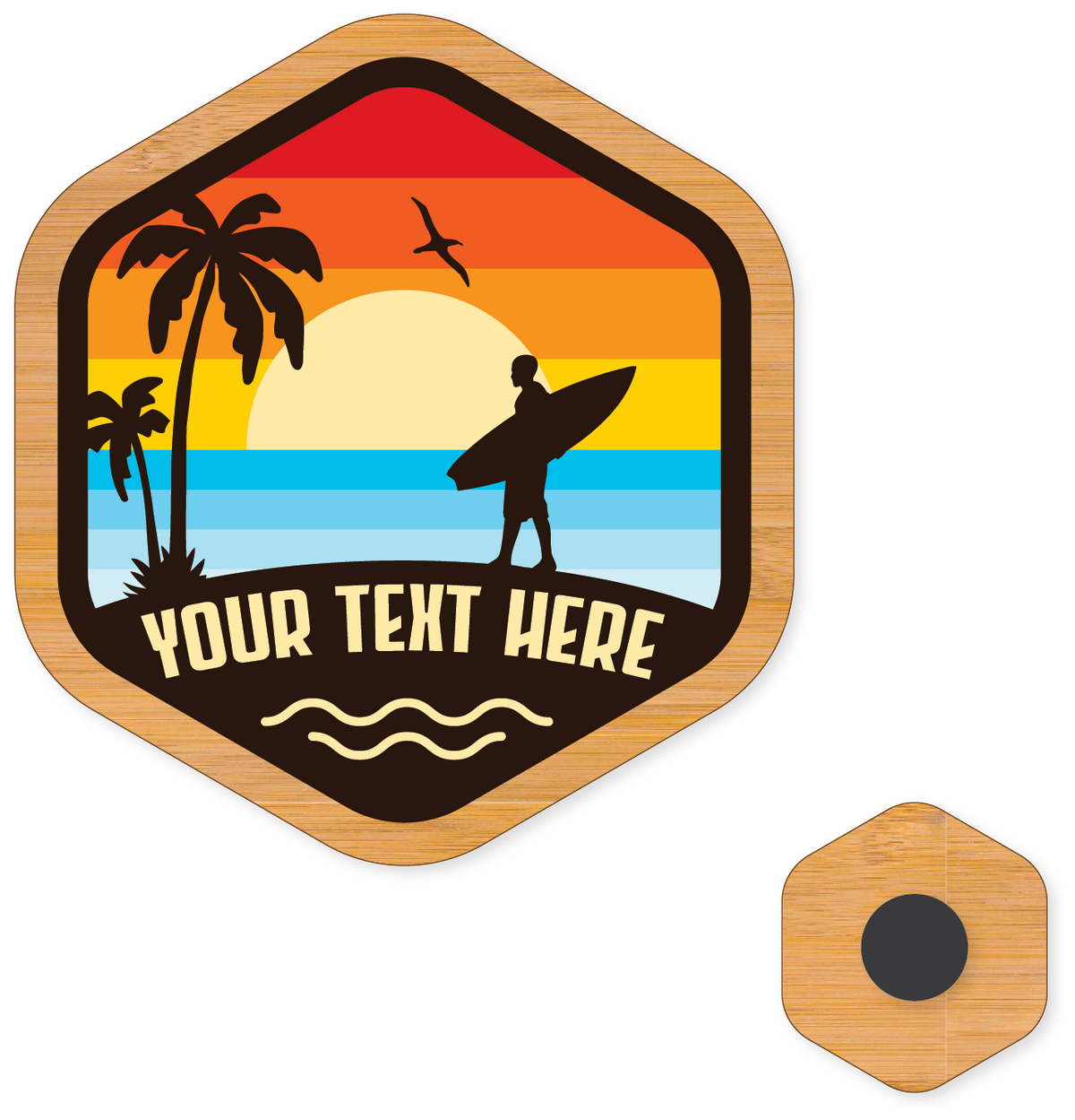 Cabrillo Beach Surfer Magnet