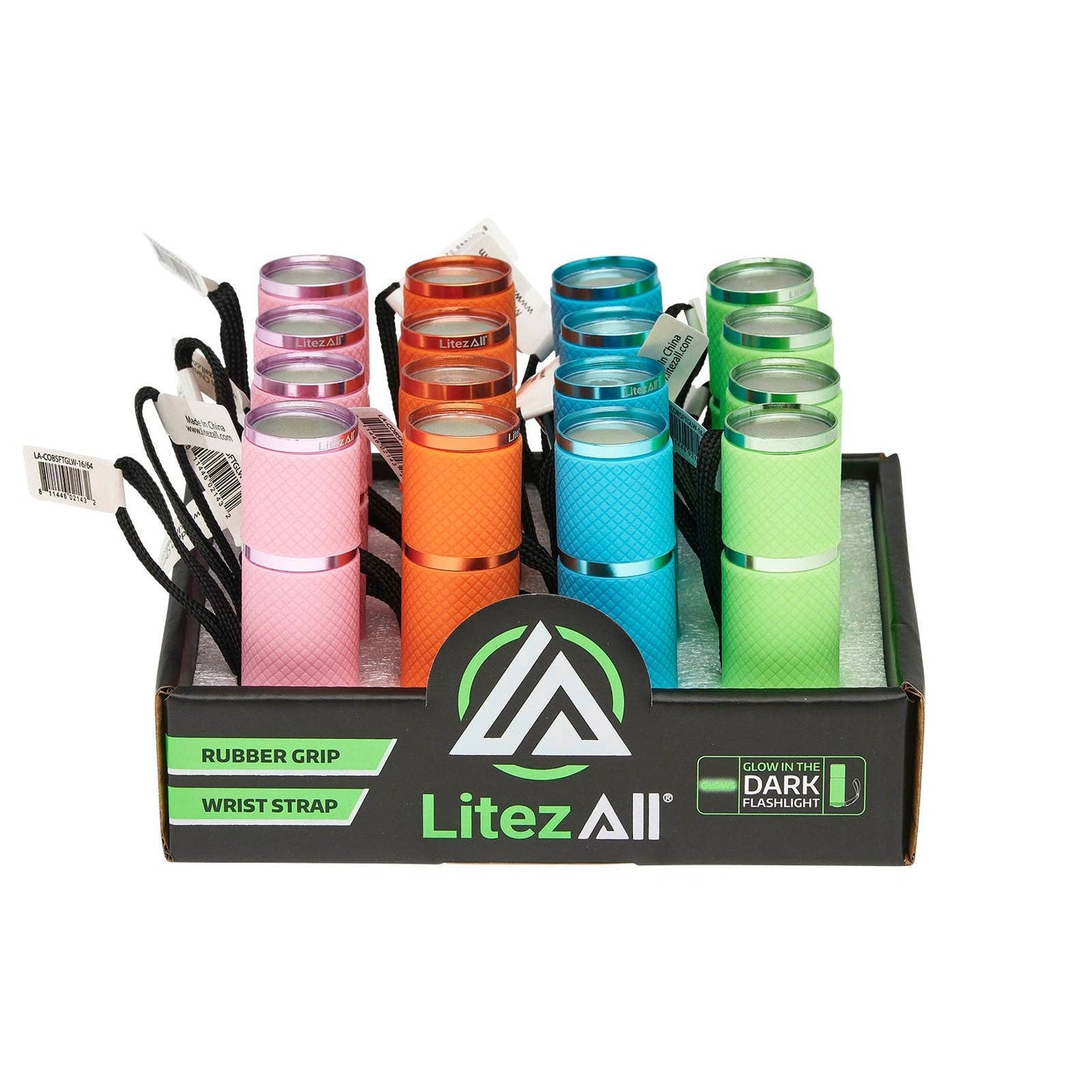 LitezAll Glow In the Dark LED Pocket  Flashlight with COB LED