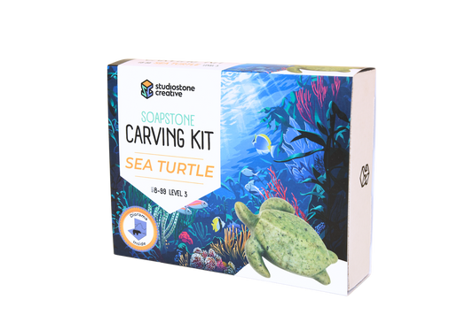 Sea Turtle Soapstone Carving Kit 
