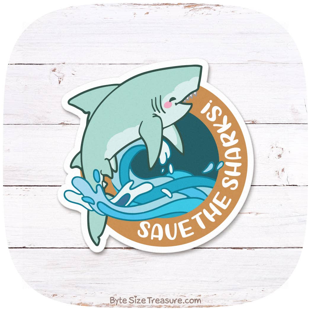 Great White Shark Vinyl Sticker