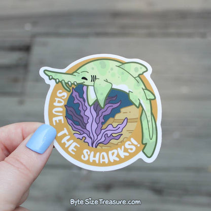 Saw Shark Vinyl Sticker