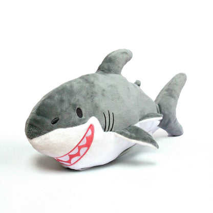 AquaGlows Great White Shark Reversible Glow Plush