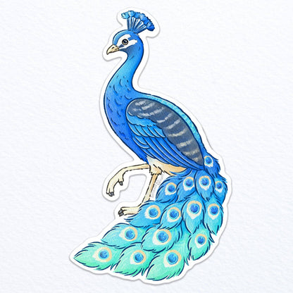 Peacock Waterproof Vinyl Sticker
